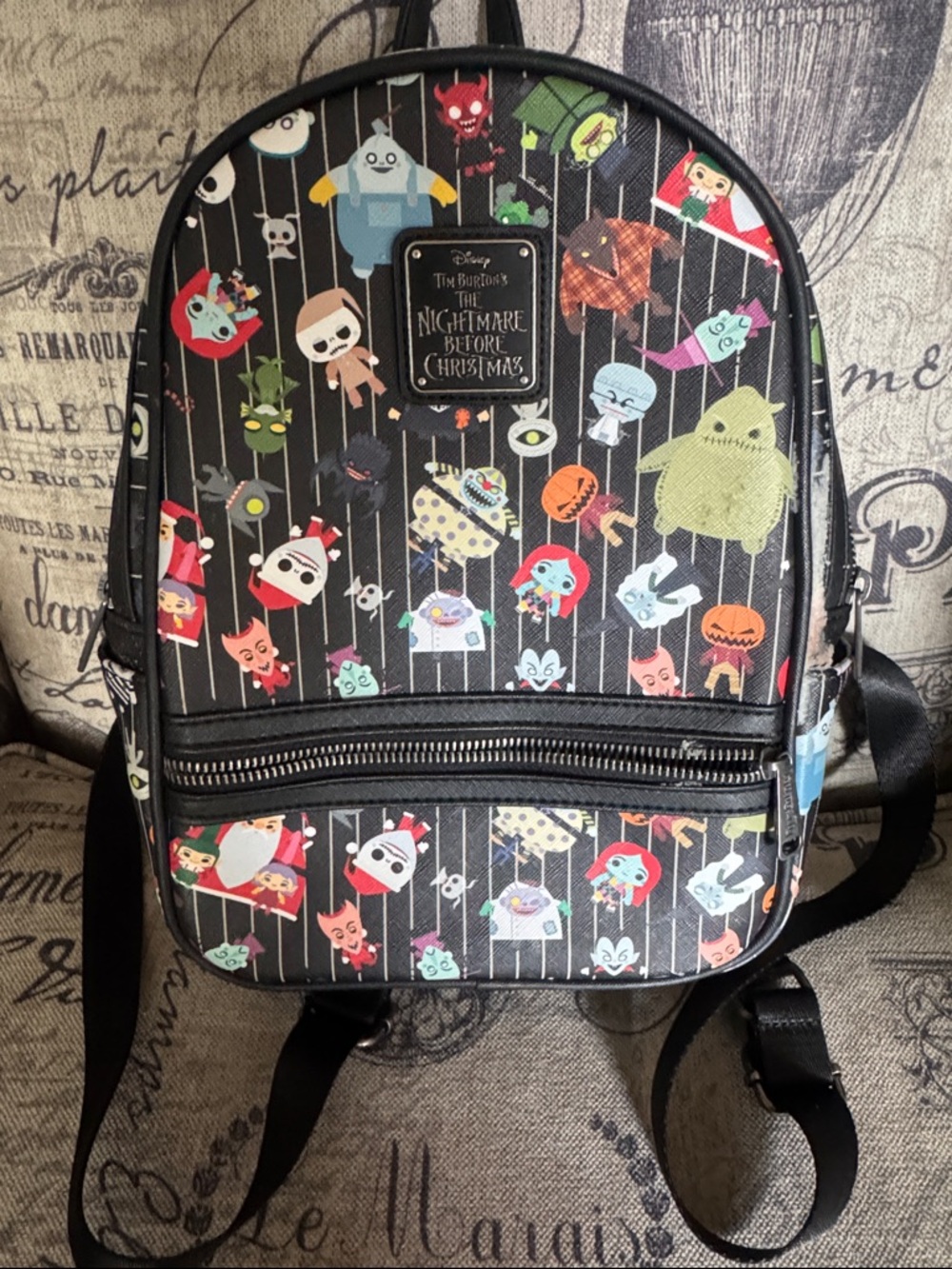 The Nightmare Before Christmas Mini Backpack - Character Pattern
